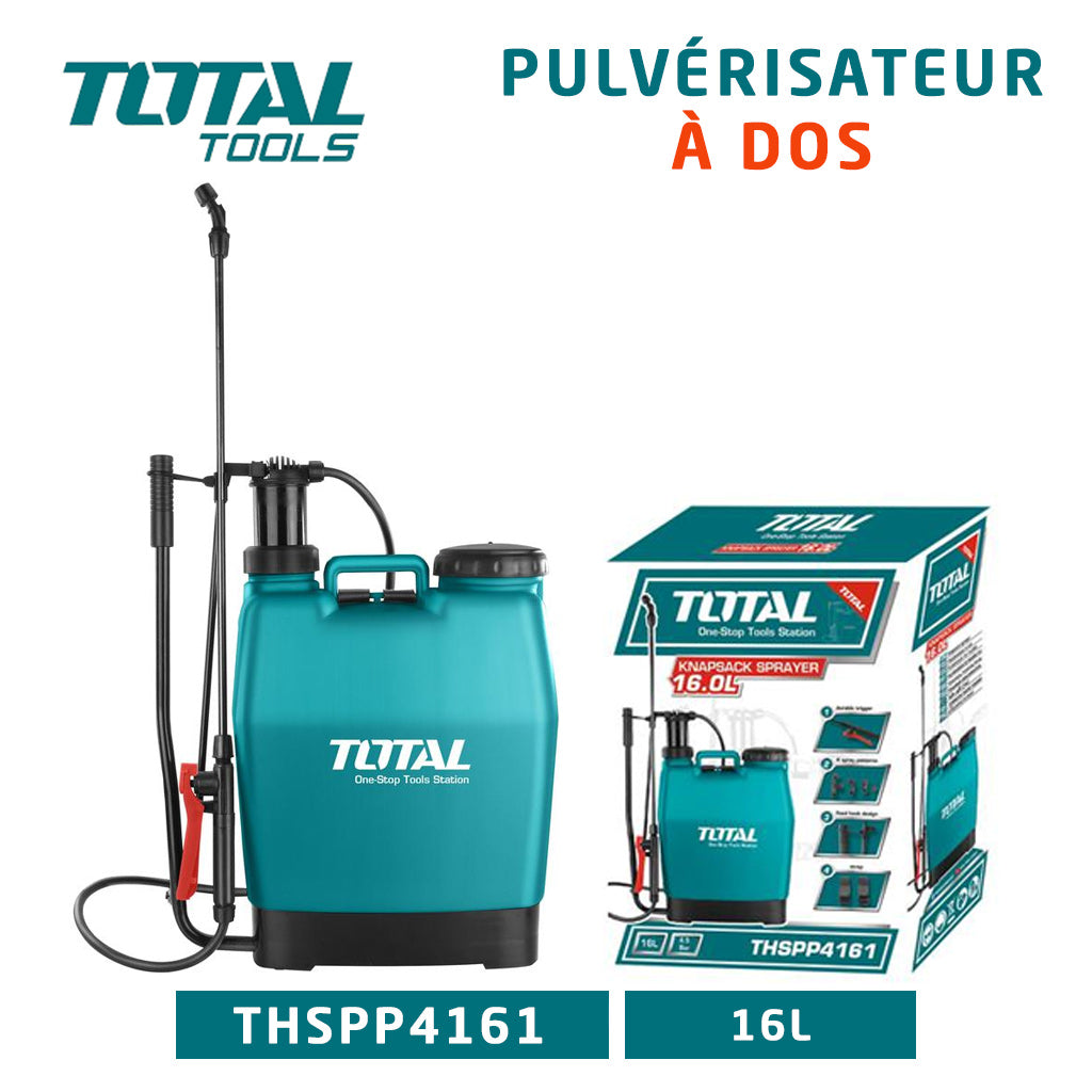 Pulvérisateur à dos TOTAL THSPP4161 - 16L