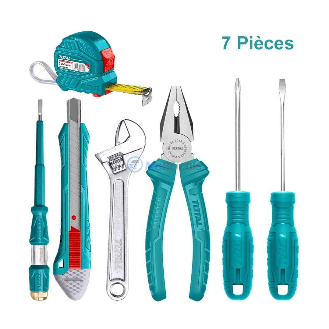 Kit Outils à Main 7 Pièces TOTAL